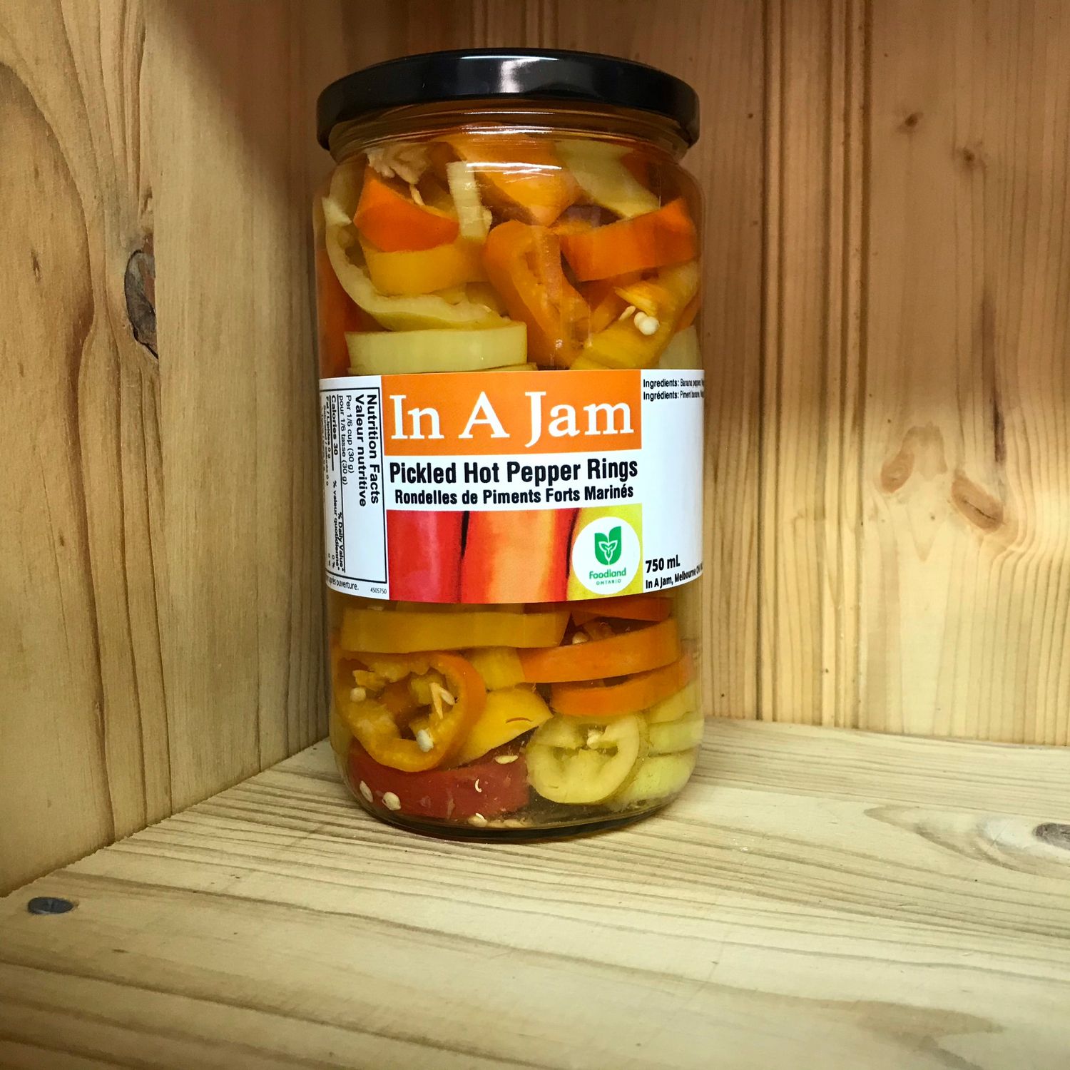 Pickled Hot Pepper Rings 750 mL