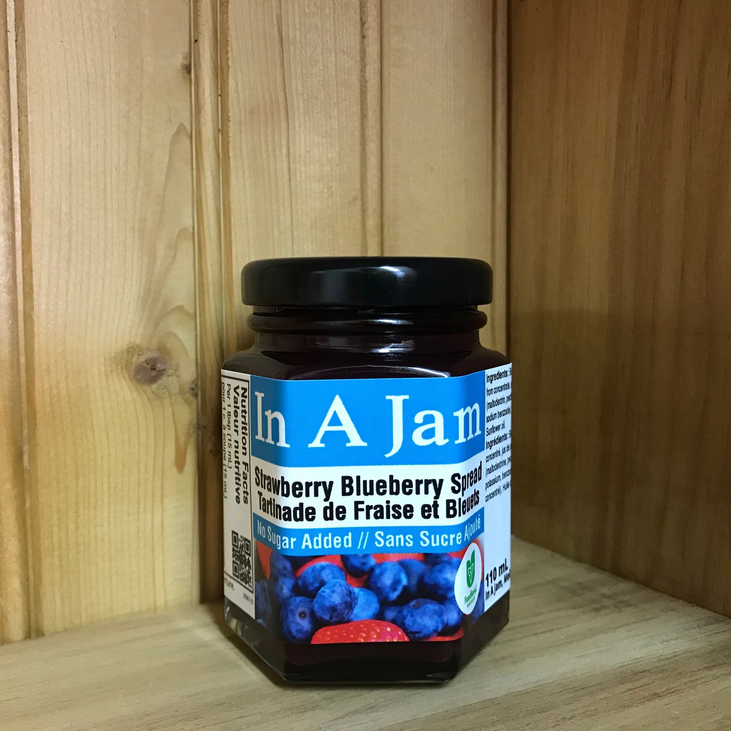 No Sugar Added Strawberry Blueberry Spread 110 mL