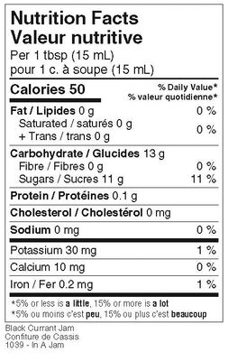 Black Currant Jam 60 mL