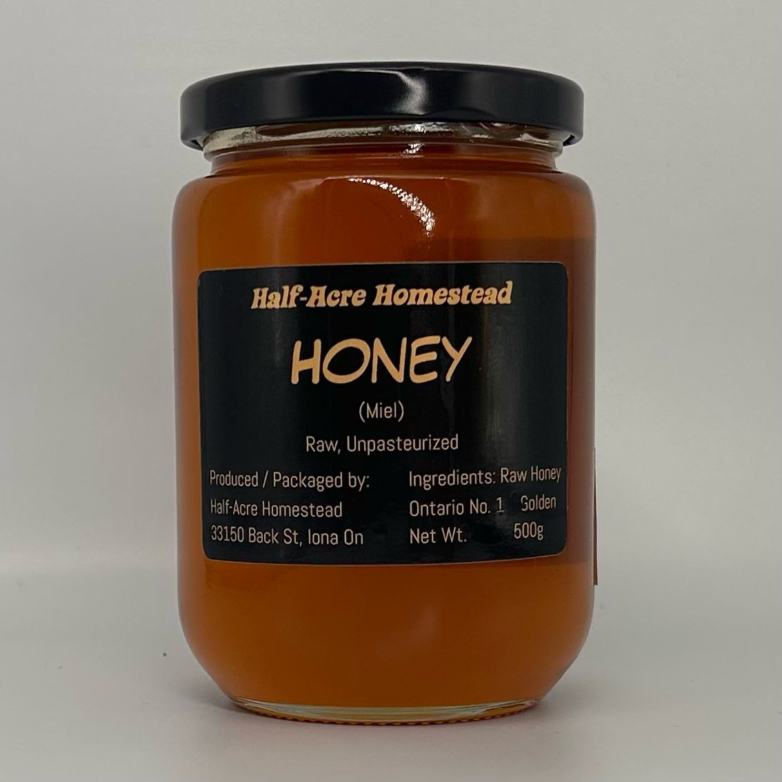 Half-Acre Homestead - Wildflower Honey - 500 g