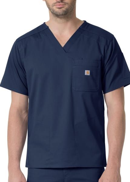 Rugged Flex 6 Pocket Top, Color: Navy, Size: Small