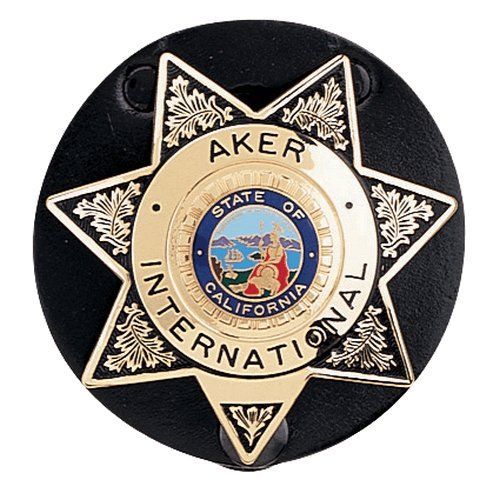Star Badge Holder, Color: Tan