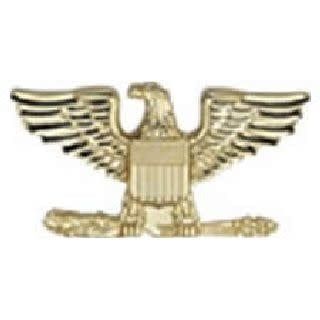 1&quot; Gold Colonel Eagle Pair