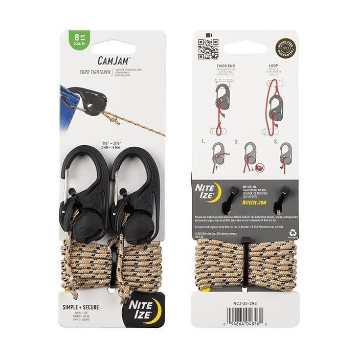 Camjam Cord Tightener 2 Pk 8 ft. Rope