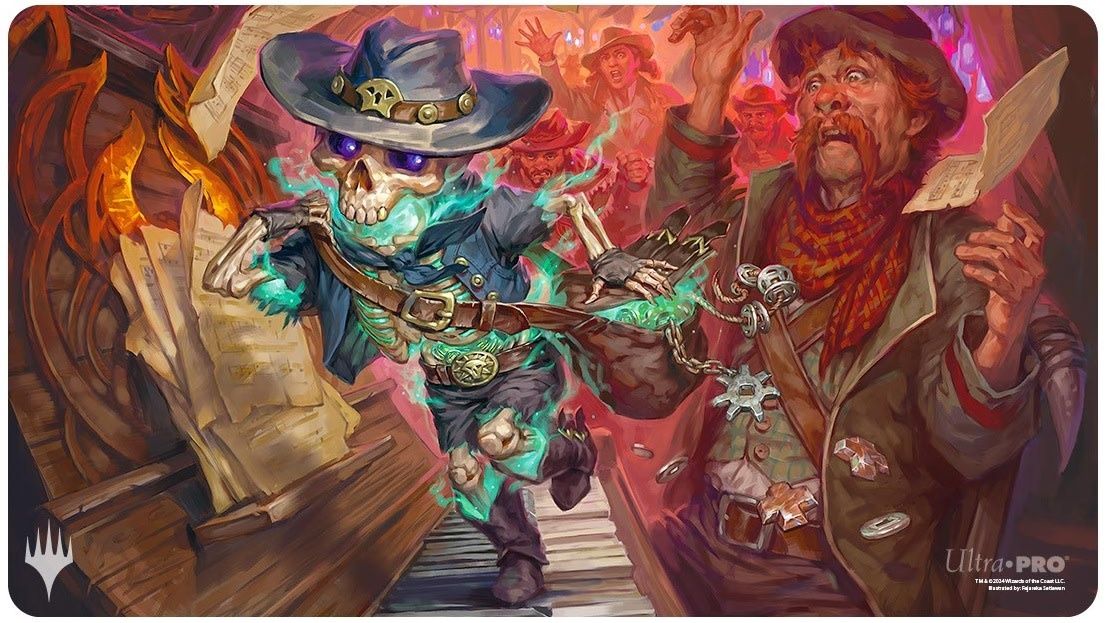 UP PLAYMAT MTG OUTLAWS OF THUNDER JUNCTION ART 1