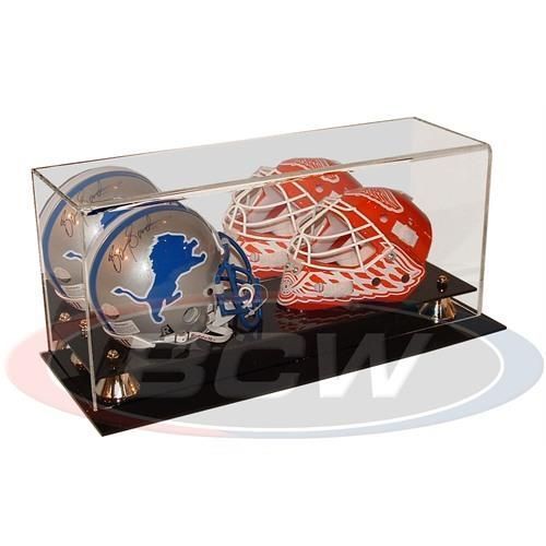 ACRYLIC DOUBLE MINI HELMET Football / Hockey DISPLAY  BCW