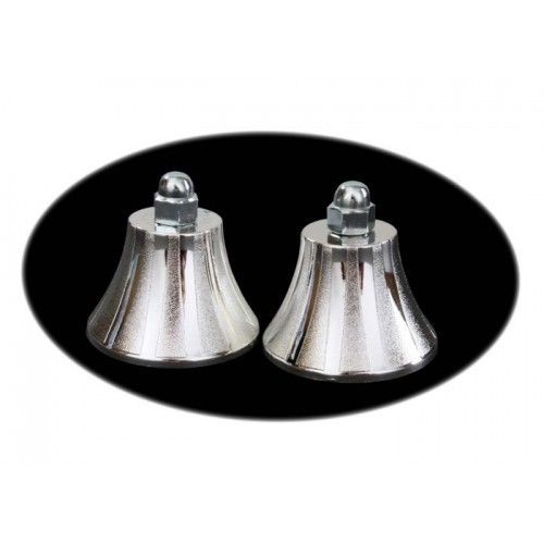 Silver Risers and Caps for BCW Display Cases Qty 2