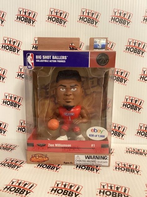 ZION WILLIAMSON BIG SHOT BALLERS ACTION FIGURE EBAY EXCLUSIVE LIMITED TO 1,008