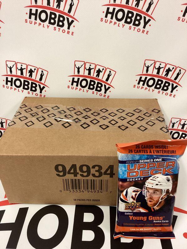 2020-21 Upper Deck Series 1 Young Guns Fat Pack ( Case of 18 Packs )