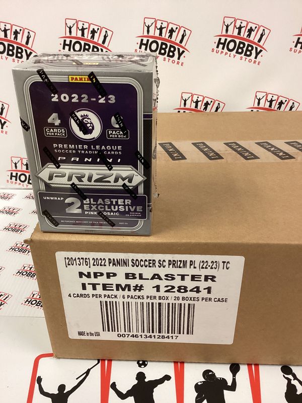 2022-23 Panini Prizm Premier League Soccer Factory Sealed 6 Pack Blaster Box ( Case of 20 Blasters )