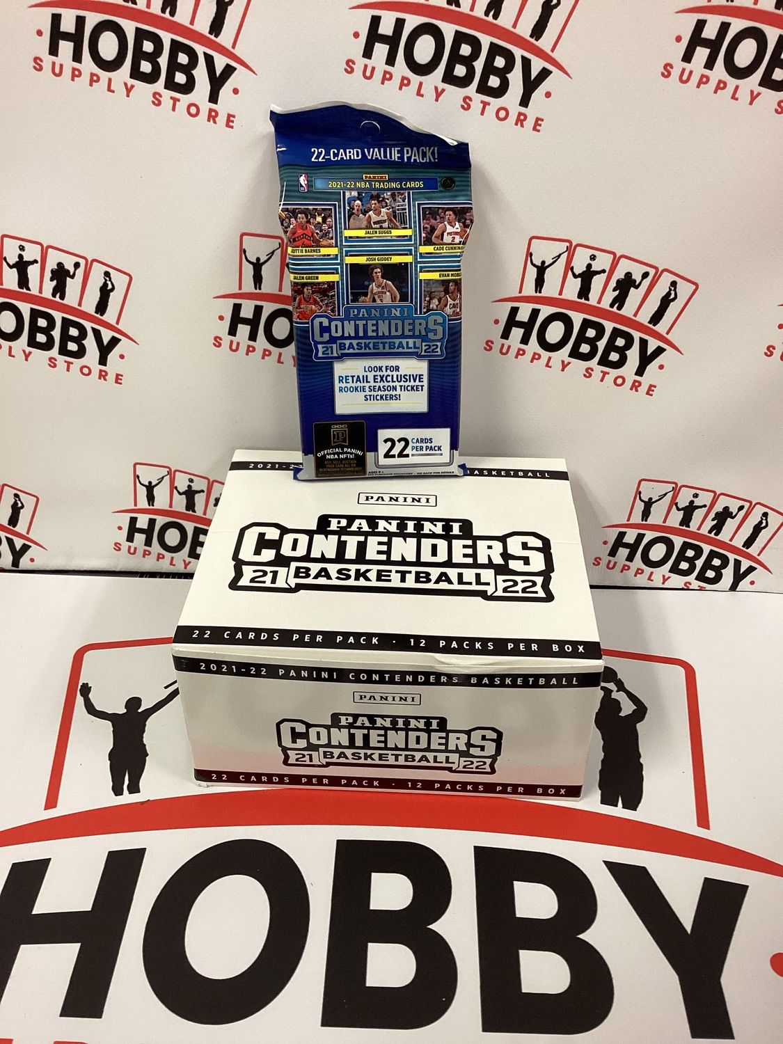 2021-22 Panini Contenders NBA Basketball Factory Sealed Value Cello (12 Packs )