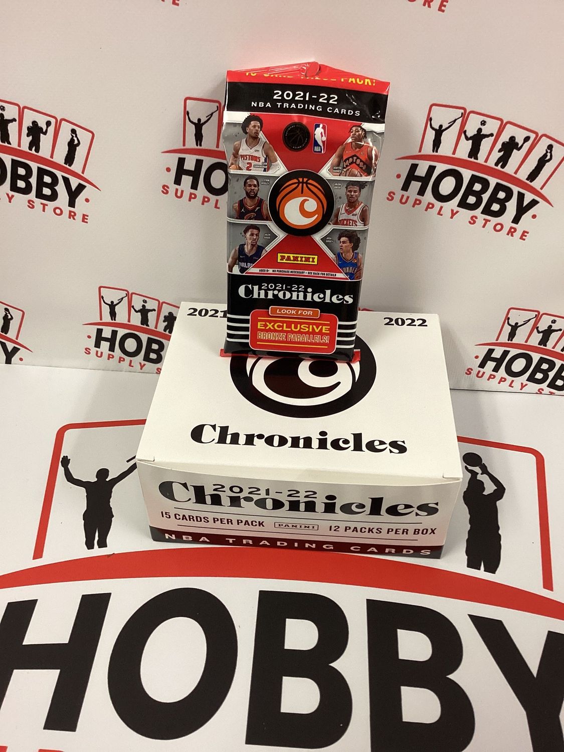 2021-22 Panini Chronicles NBA Basketball Cards FAT PACKS 15 Cards Value Pack sealed ( 12 packs )