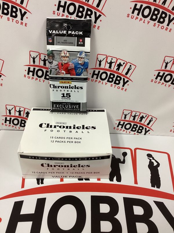 2022 PANINI CHRONICLES FOOTBALL VALUE CELLO FAT PACK BOX PURDY ( 12 packs per box )