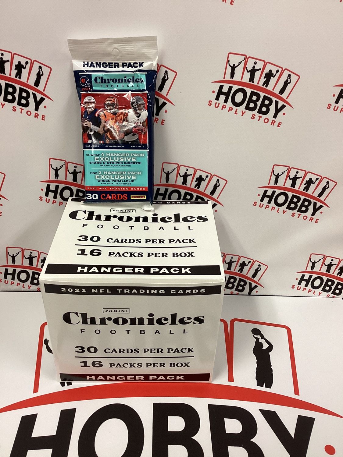 2021 PANINI CHRONICLES NFL FOOTBALL HANGER (30 CARD) PACK ( 16 packs per box )