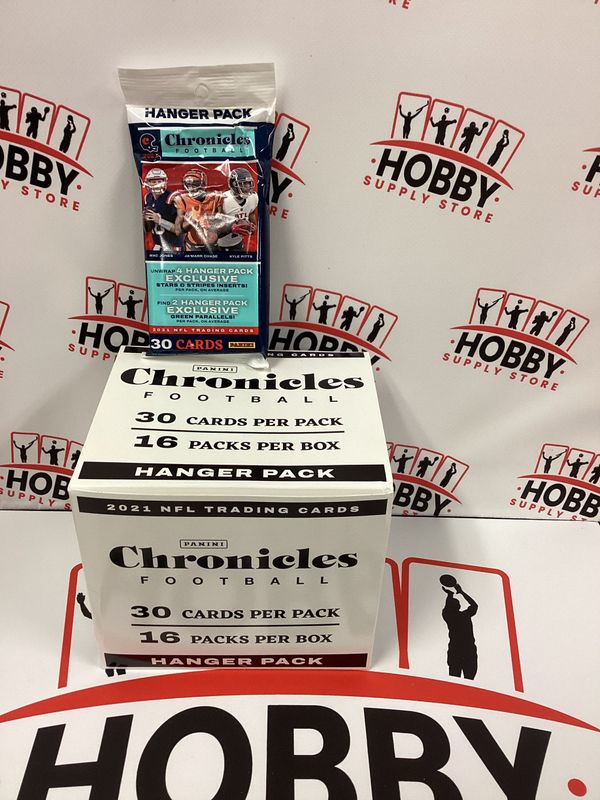 2021 PANINI CHRONICLES NFL FOOTBALL HANGER (30 CARD) PACK ( 16 packs per box )