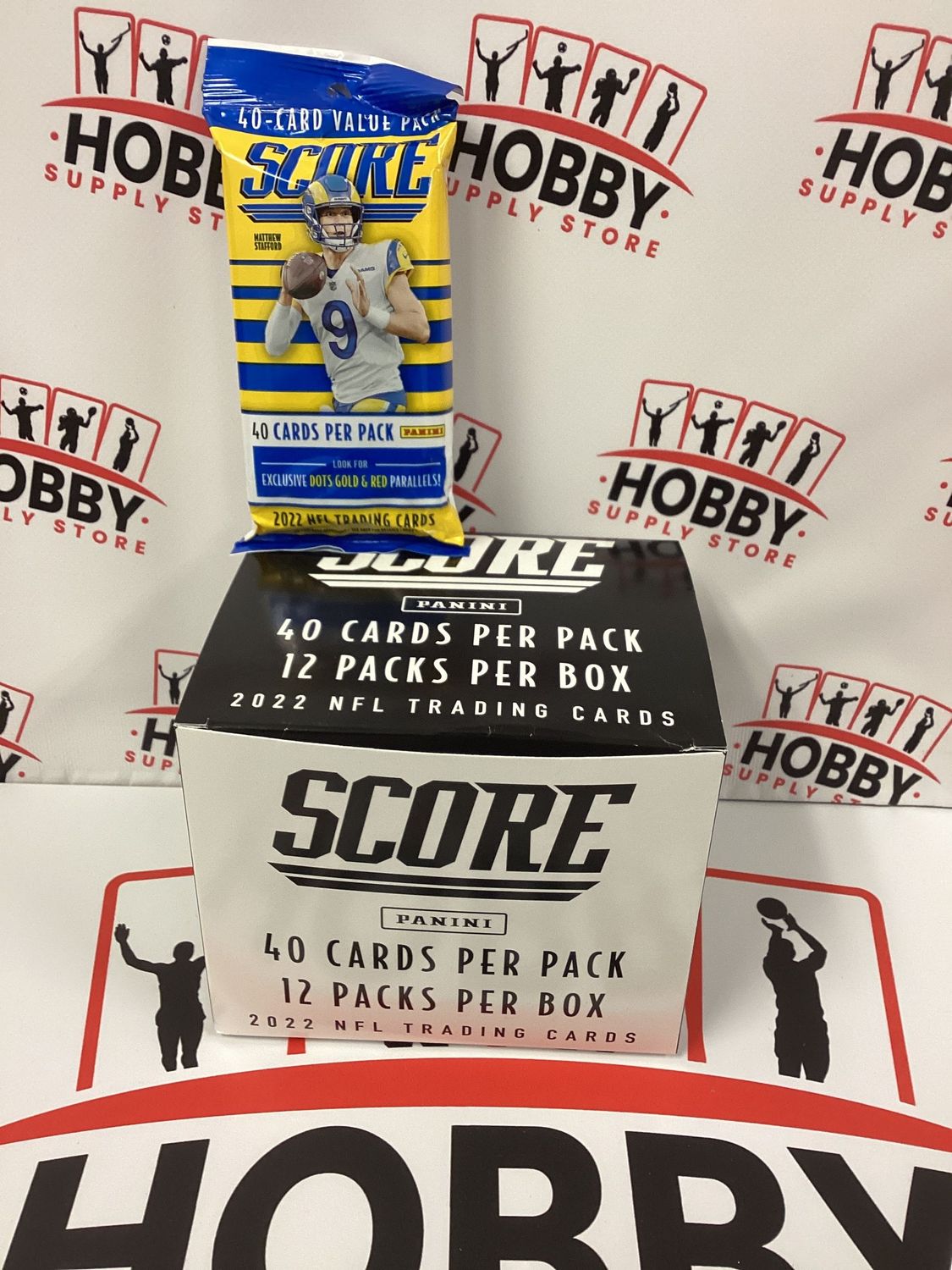 2022 SCORE NFL FOOTBALL VALUE FAT PACK CELLO ( 12 packs per box )