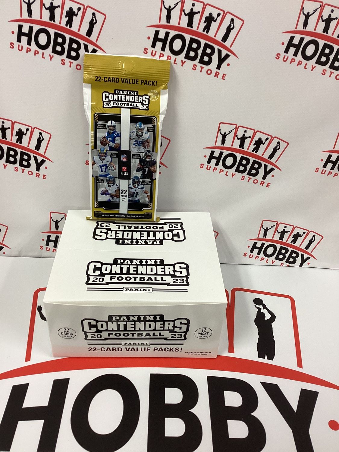 2023 PANINI CONTENDERS FOOTBALL CELLO FAT PACK BOX ( 12 packs per box )