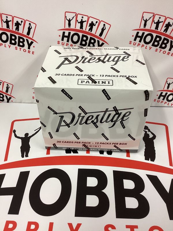 2021 PANINI PRESTIGE FOOTBALL CARDS FACTORY SEALED FAT PACK BOX ( 12 packs per box )
