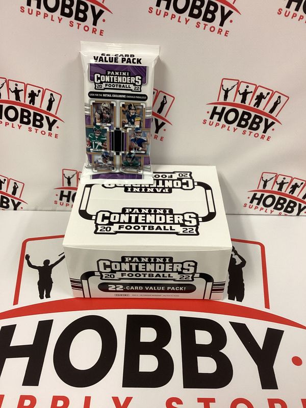 2022 Contenders Football Value Pack FAT Cello 22 Cards Retail Emerald ( 12 packs per box )