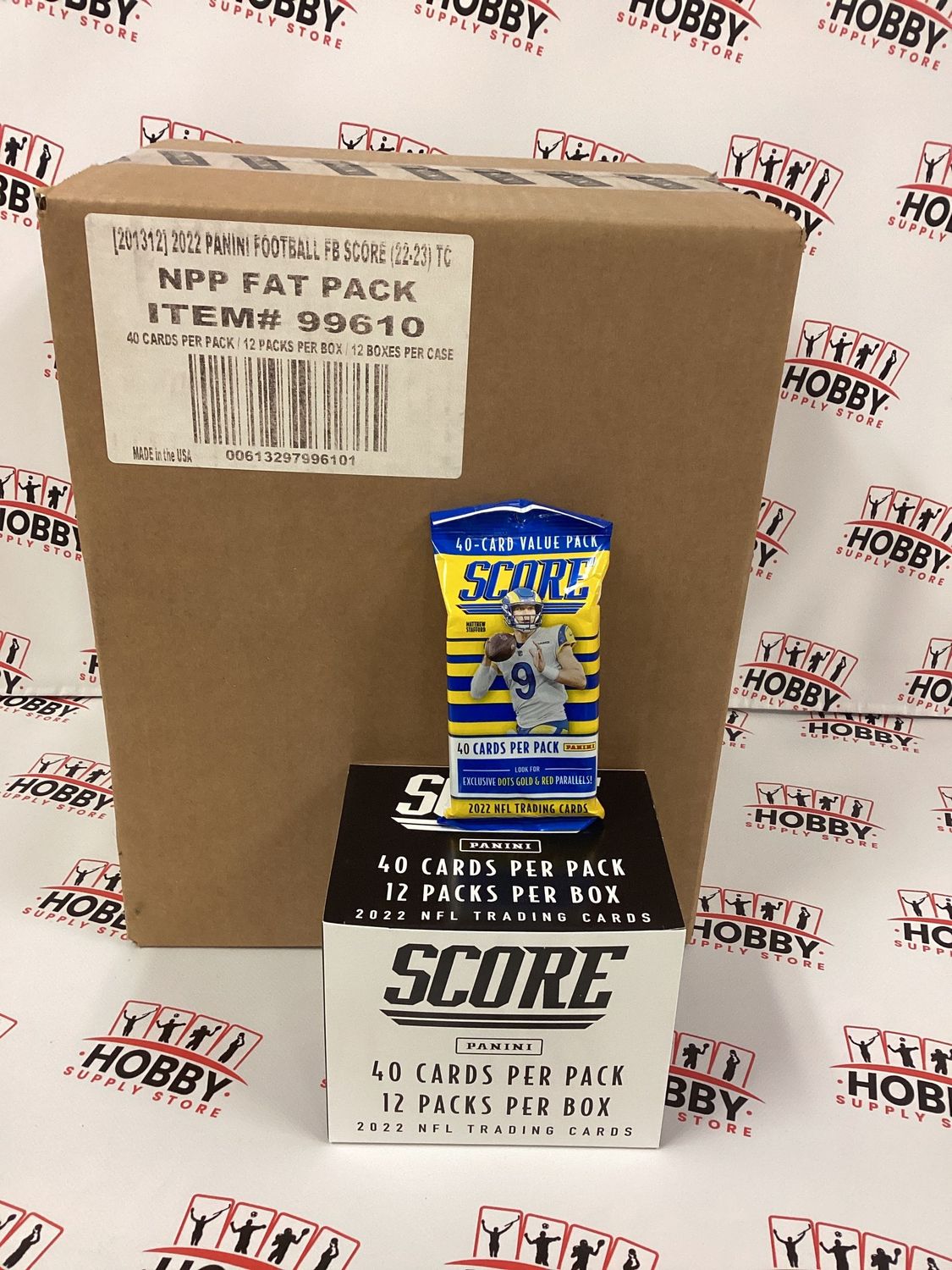 2022 SCORE NFL FOOTBALL VALUE FAT PACK CELLO ( 12 packs per box ) ( Case of 12 boxes )