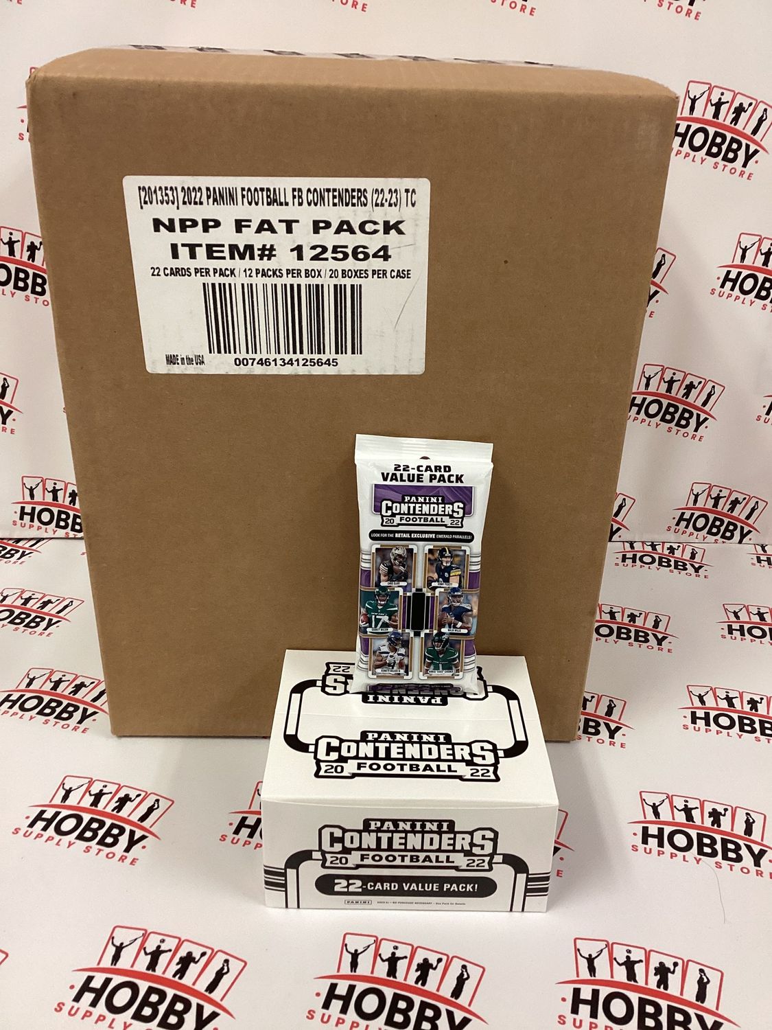 2022 Contenders Football Value Pack FAT Cello 22 Cards Retail Emerald ( 12 packs per box ) ( Case of 20 Boxes )