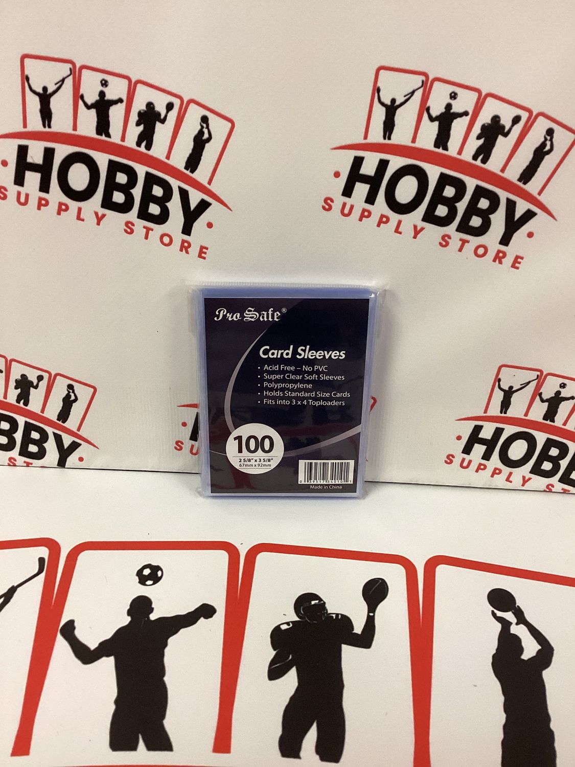 100ct Pro Safe Penny card Sleeves fits 3 X 4 toploader Trading Cards & Pokémon ( Case of 100 bags )