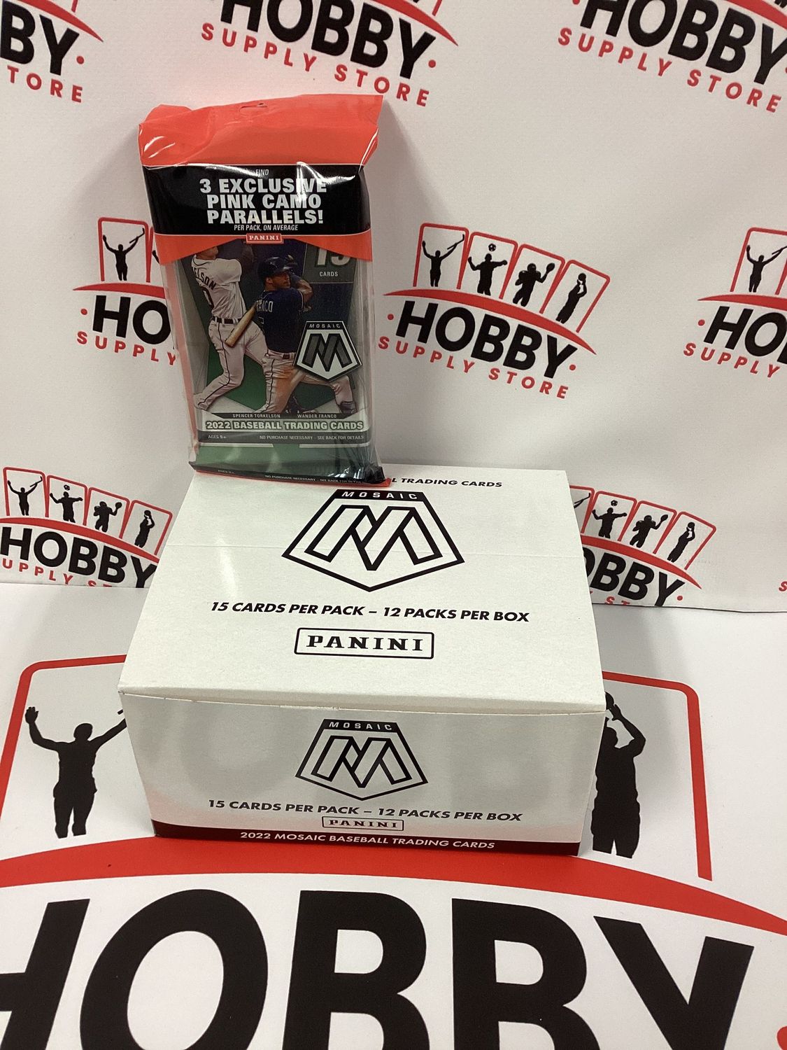2022 MOSAIC Panini Baseball Cello Box ( 15 packs per Box )