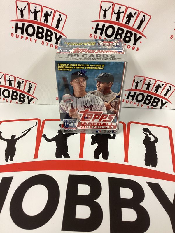 2019 Topps Series 1 Baseball EXCLUSIVE Blaster Box-150th Anniversary PATCH RELIC