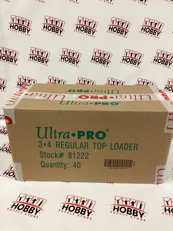 1000 ULTRA PRO 3X4 REGULAR TOPLOADERS SEALED CASE 40 packs