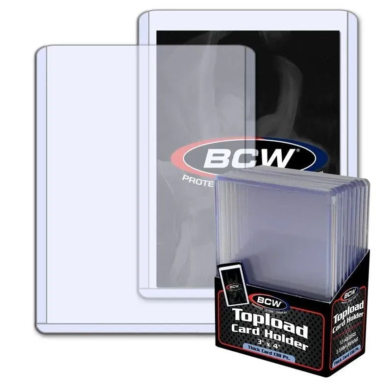 Thick Card Topload Holder - 138 PT.  BCW ( Case of 50 Packs )