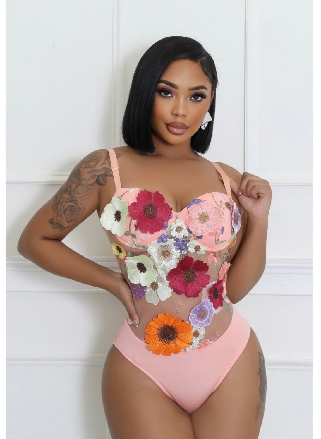Seductive Petal Bodysuit
