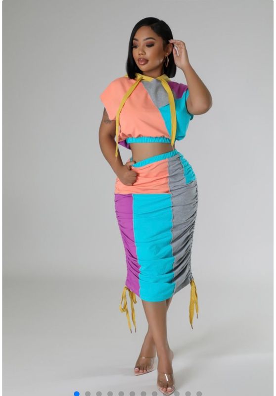 Soft Sorbet Skirt Set