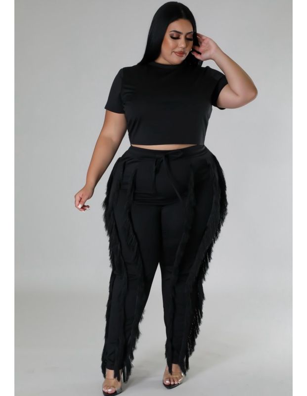 Fading Into Friday Pant Set Plus