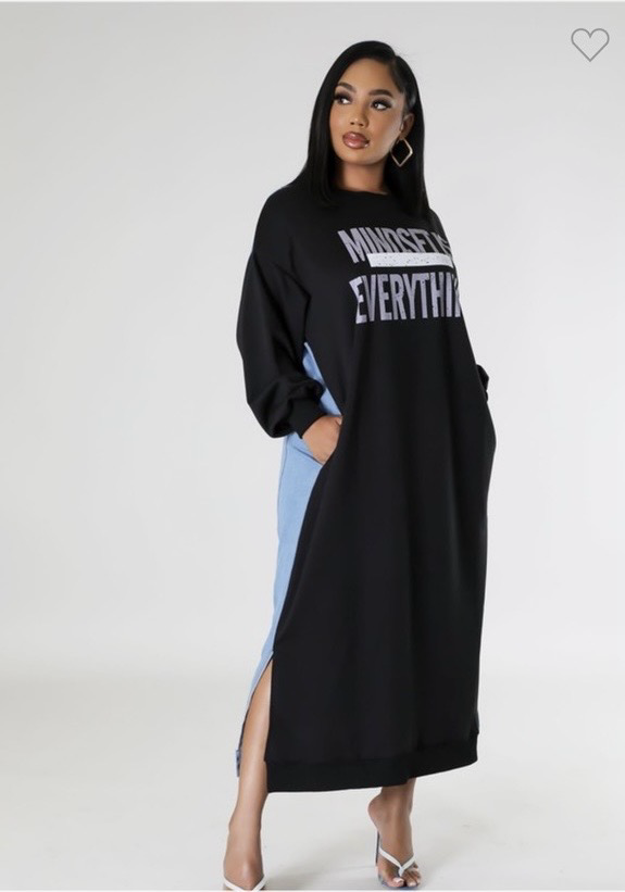 Mindset Is  Everything Maxi Dress