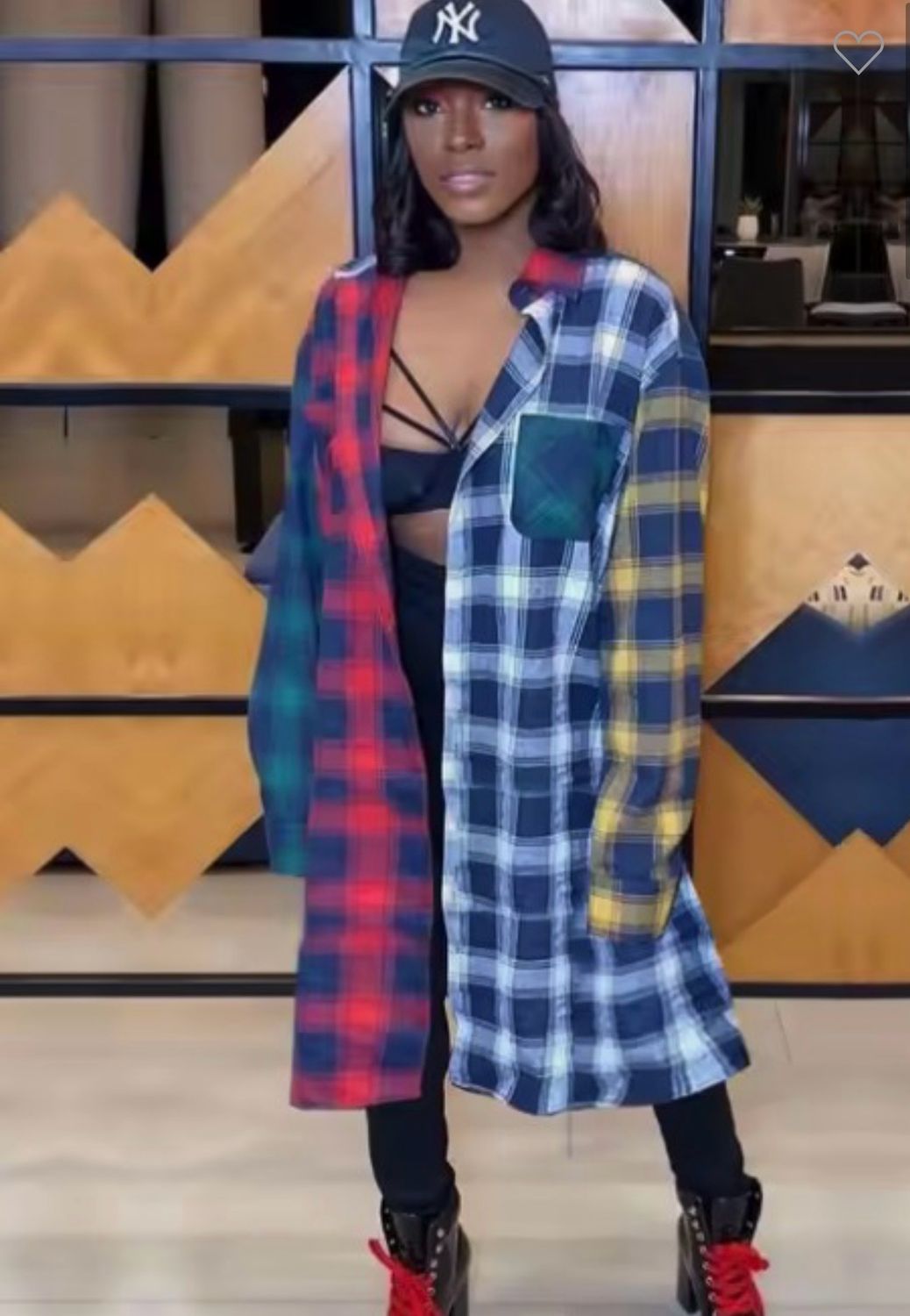 Plaid Maxi Shirt