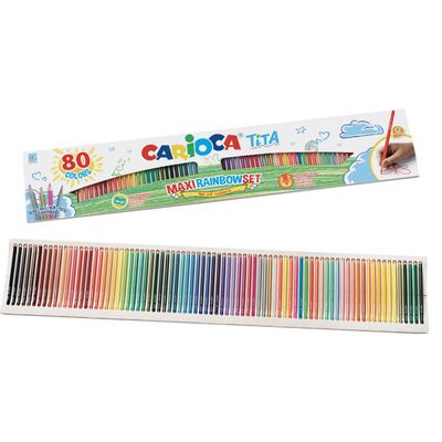 Lápiz color Carioca TITA MAXI SET c/80 piezas