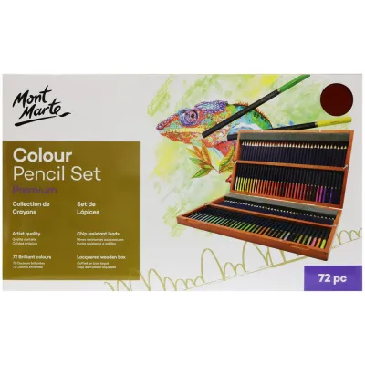 Caja de lápices de colores Mont Marte, Premium, c/72 piezas