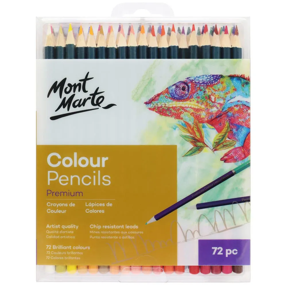 Lápices de colores Premium Mont Marte caja c/72 piezas