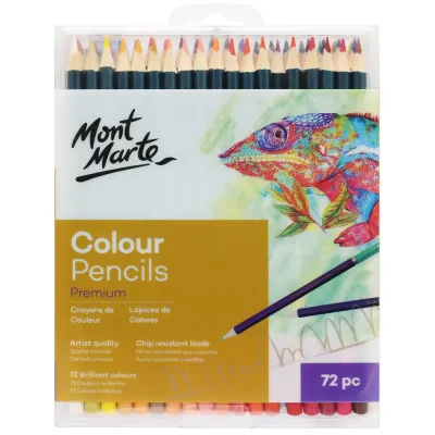 Lápices de colores Premium Mont Marte caja c/72 piezas