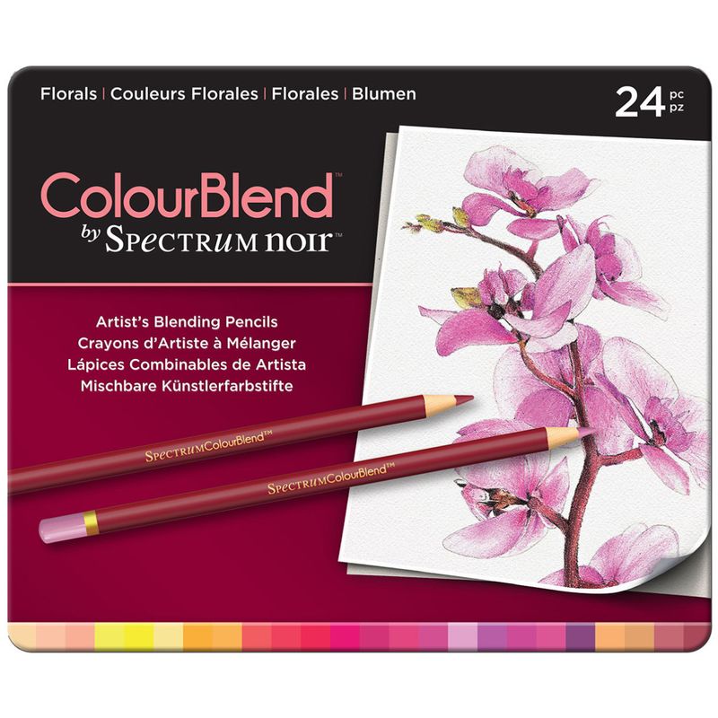 Lápiz color Profesional Spectrum Noir, Colores Florales caja c/24 piezas.
