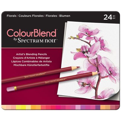 Lápiz color Profesional Spectrum Noir, Colores Florales caja c/24 piezas.