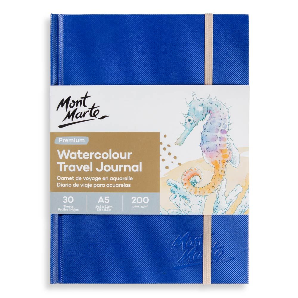 Cuaderno para ACUARELA TAPA DURA Premium, Mont Marte A5 30H. A5 200 g/m²