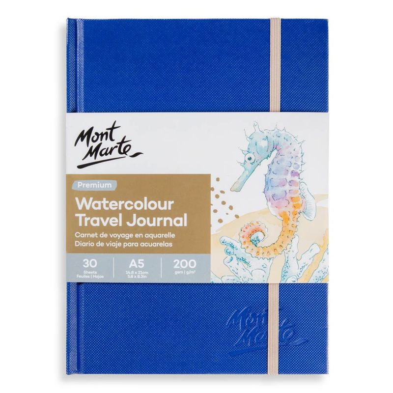 Cuaderno para ACUARELA TAPA DURA Premium, Mont Marte A5 30H. A5 200 g/m²