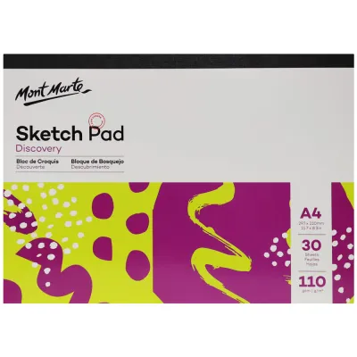 Block de Dibujo Mont Marte, Discovery A4 110 g/m² 30H