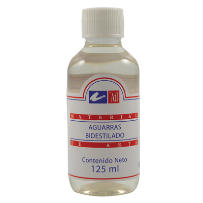 AGUARRAS Bidestilado de 125 ml. Especial para arte.