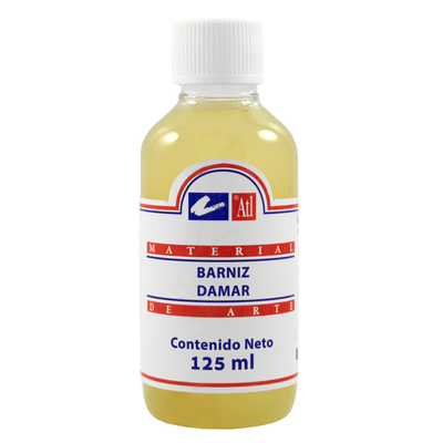 Barniz Damar ATL de 125ml da acabado de alto brillo al final de las obras al óleo.