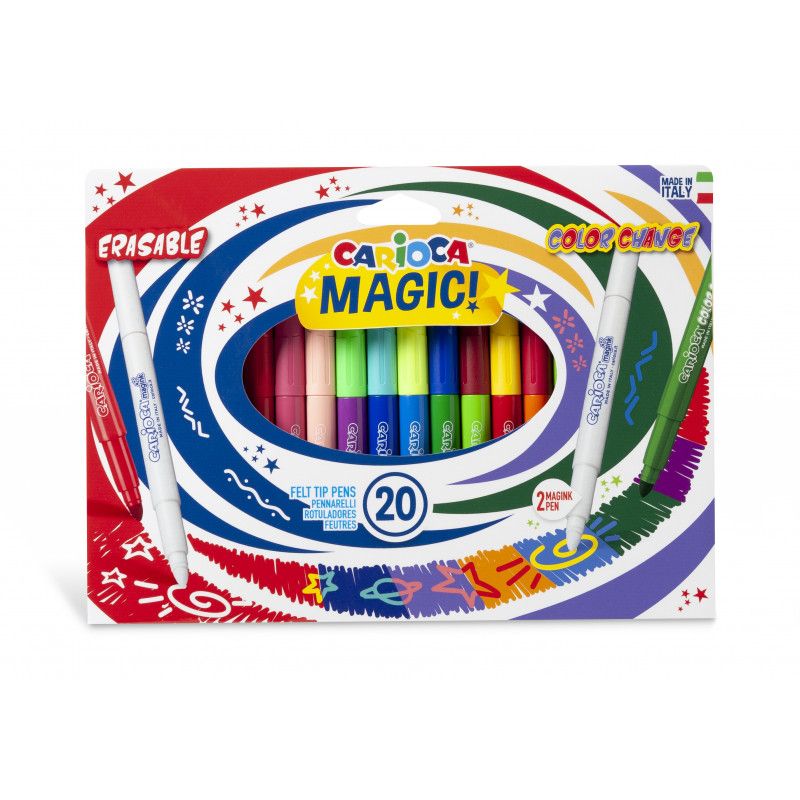 Marcador Carioca MAGICOS caja c/20 piezas