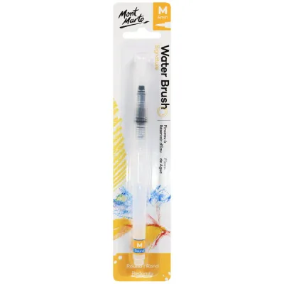 Pincel de agua redondo  con punta media de 4 mm Mont Marte.