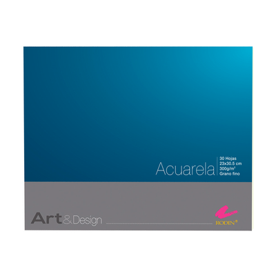 Block para ACUARELA 300g 30 hojas de 23x30.5cm