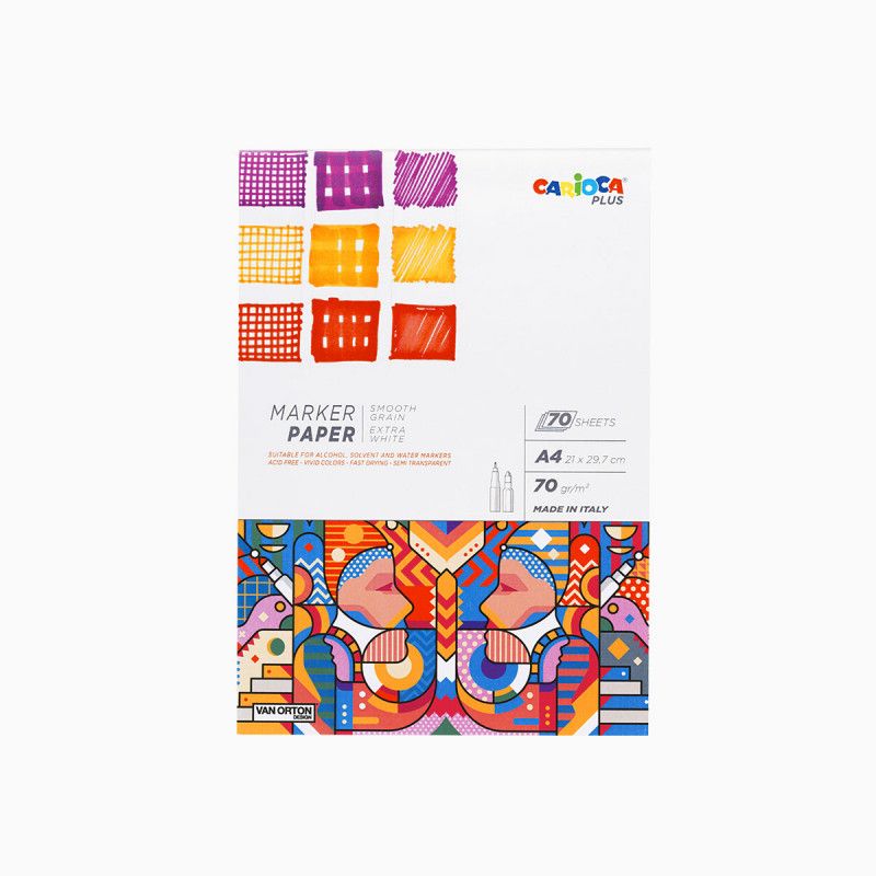 Cuaderno Carioca para MARCADOR A 4, C/70 HOJAS